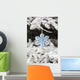 Up Frosted Covered Christmas Wall Decal Design 1