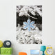 Up Frosted Covered Christmas Wall Decal Design 1