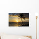 Silhouette Coconut Tree Wall Decal Design 1