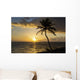 Silhouette Coconut Tree Wall Decal Design 1