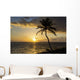 Silhouette Coconut Tree Wall Decal Design 1