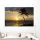 Silhouette Coconut Tree Wall Decal Design 1