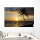 Silhouette Coconut Tree Wall Decal Design 1