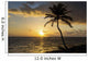 Silhouette Coconut Tree Wall Decal Design 1