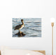 Pelican Perched Rock Water Wall Decal