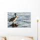 Pelican Perched Rock Water Wall Decal