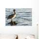 Pelican Perched Rock Water Wall Decal