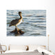 Pelican Perched Rock Water Wall Decal