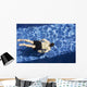 Male Swimming under Water Wall Decal