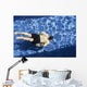 Male Swimming under Water Wall Decal