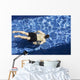 Male Swimming under Water Wall Decal