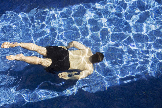 Male Swimming under Water Wall Decal