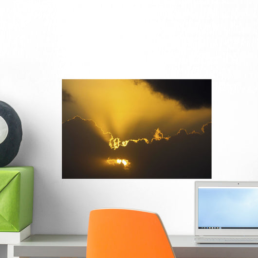 Up Sun Coming through Wall Decal