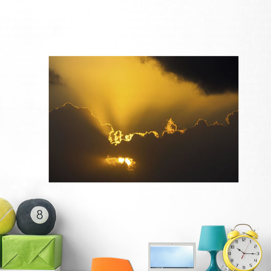 Up Sun Coming through Wall Decal