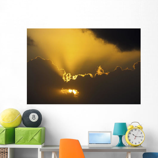 Up Sun Coming through Wall Decal