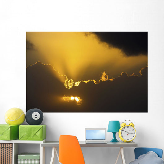 Up Sun Coming through Wall Decal