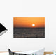 Glowing Sun over Ocean Wall Decal