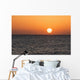 Glowing Sun over Ocean Wall Decal