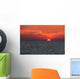 Dramatic Red Sky with Wall Decal