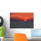 Dramatic Red Sky with Wall Decal