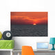 Dramatic Red Sky with Wall Decal
