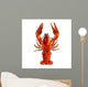 Red Lobster Illustration Wall Mural
