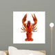Red Lobster Illustration Wall Mural