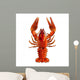 Red Lobster Illustration Wall Mural