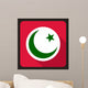 Green Crescent Ramadan Star Wall Decal