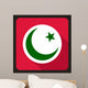 Green Crescent Ramadan Star Wall Decal