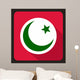 Green Crescent Ramadan Star Wall Decal