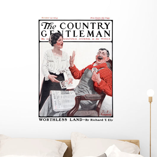 Cover Country Gentleman Agricultural Wall Decal Design 53