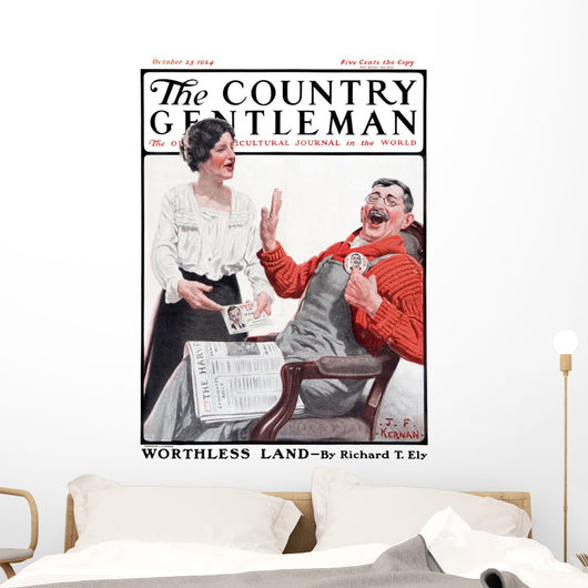 Cover Country Gentleman Agricultural Wall Decal Design 53