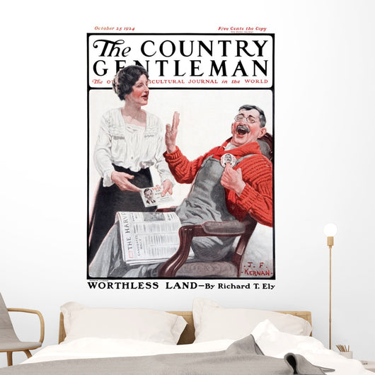 Cover Country Gentleman Agricultural Wall Decal Design 53