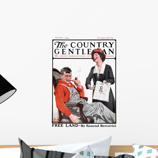 Cover Country Gentleman Agricultural Wall Decal Design 52