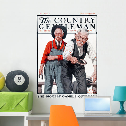 Cover Country Gentleman Agricultural Wall Decal Design 51