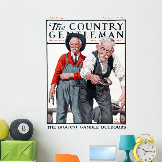 Cover Country Gentleman Agricultural Wall Decal Design 51