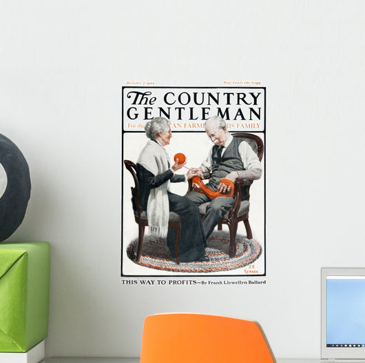 Cover Country Gentleman Agricultural Wall Decal Design 50