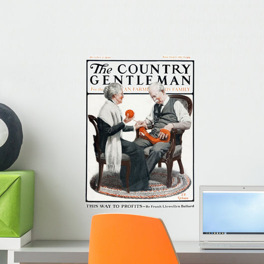 Cover Country Gentleman Agricultural Wall Decal Design 50