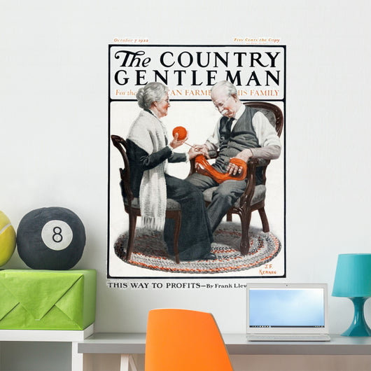 Cover Country Gentleman Agricultural Wall Decal Design 50