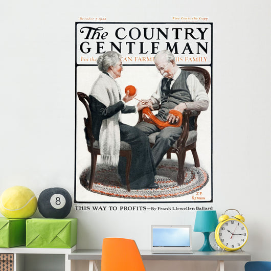 Cover Country Gentleman Agricultural Wall Decal Design 50