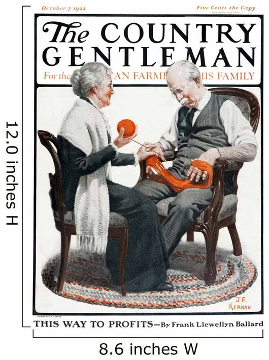 Cover Country Gentleman Agricultural Wall Decal Design 50