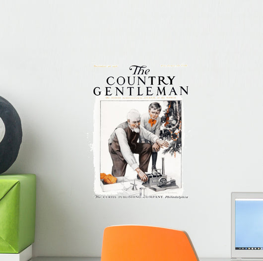 Cover Country Gentleman Agricultural Wall Decal Design 49