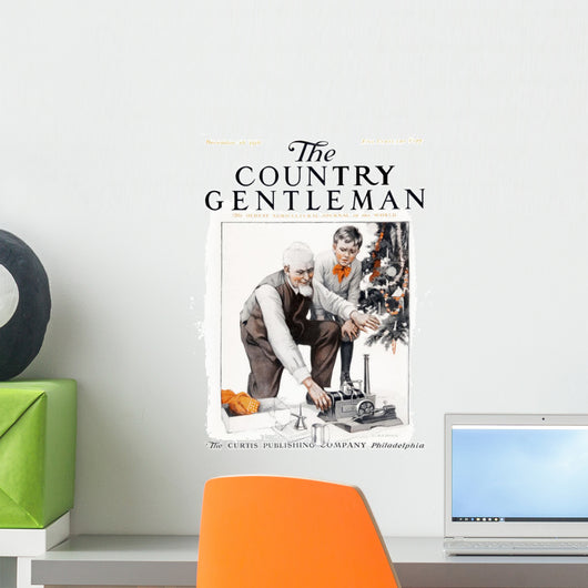Cover Country Gentleman Agricultural Wall Decal Design 49