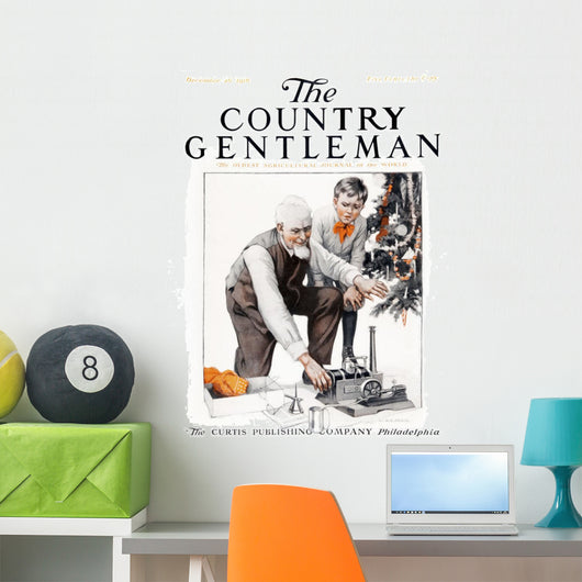 Cover Country Gentleman Agricultural Wall Decal Design 49