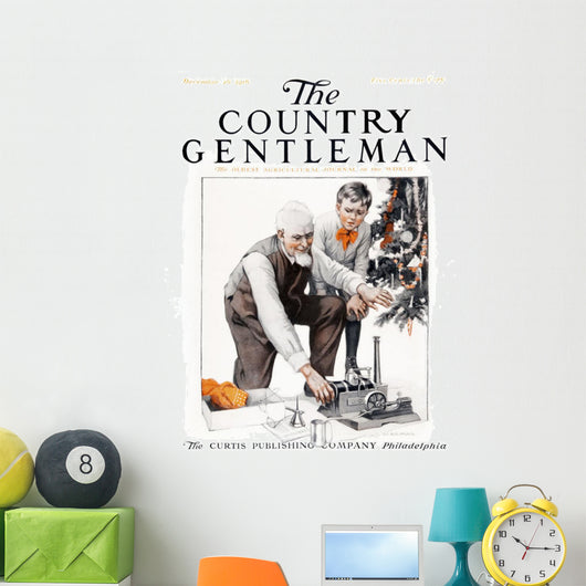 Cover Country Gentleman Agricultural Wall Decal Design 49