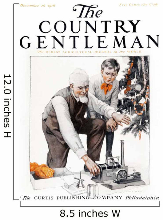 Cover Country Gentleman Agricultural Wall Decal Design 49