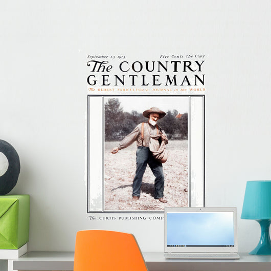 Cover Country Gentleman Agricultural Wall Decal Design 48