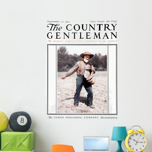Cover Country Gentleman Agricultural Wall Decal Design 48