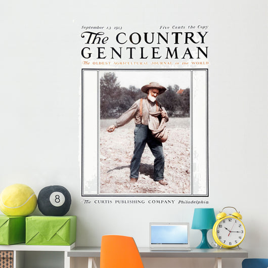Cover Country Gentleman Agricultural Wall Decal Design 48